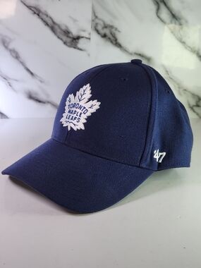 Toronto Maple Leafs 47 Navy Blue Baseball Cap. Adjustable.